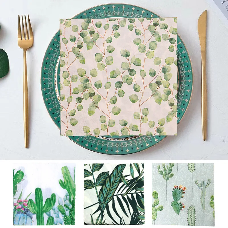 20PCS Cactus Large Paper Napkins Decoupage Supplies Crafts Tropical Leaf Towel Hawaii Holiday Tableware For Christmas Table 2022
20PCS Cactus Large Paper Napkins Decoupage Supplies Crafts Tropical Leaf Towel Hawaii Holiday Tableware For Christmas Table 2022