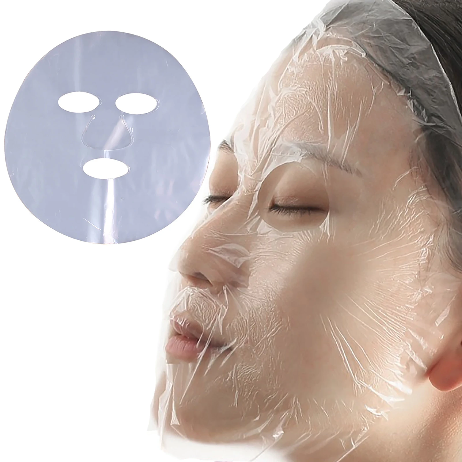 Disposable Plastic Film For Face Fresh keeping Film Mask Ultra Thin Skin Care Paper Beauty Salon Promote Products Absorption 100
Disposable Plastic Film For Face Fresh keeping Film Mask Ultra Thin Skin Care Paper Beauty Salon Promote Products Absorption 100