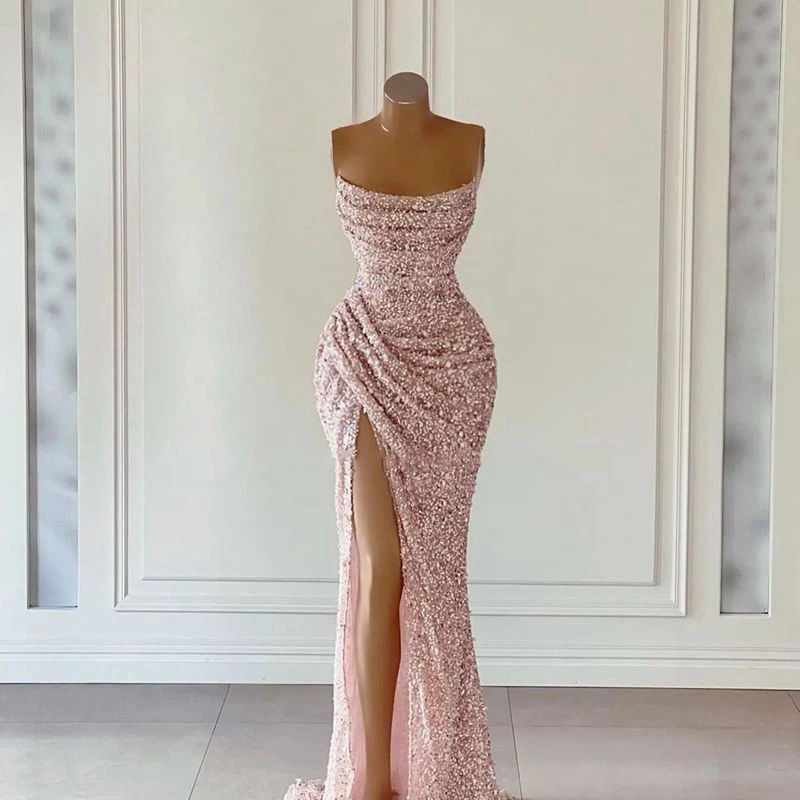 HF625 Mermaid Evening Party Dress For Women Side Slit Hand Make Sleeveless Elegant Charming Gowns Vestidos De Noche Robes Soirée
HF625 Mermaid Evening Party Dress For Women Side Slit Hand Make Sleeveless Elegant Charming Gowns Vestidos De Noche Robes Soirée