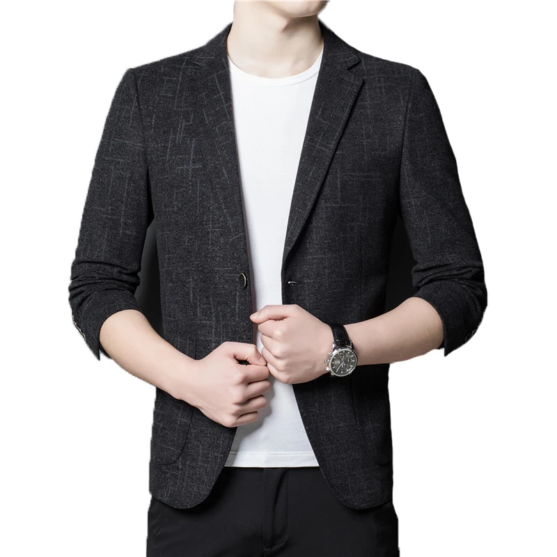Spring Youth Men's Fashion Urban V-neck Light Casual Business Suit Soft And Comfortable Breathable Striped Single-breasted Suit
Spring Youth Men's Fashion Urban V-neck Light Casual Business Suit Soft And Comfortable Breathable Striped Single-breasted Suit