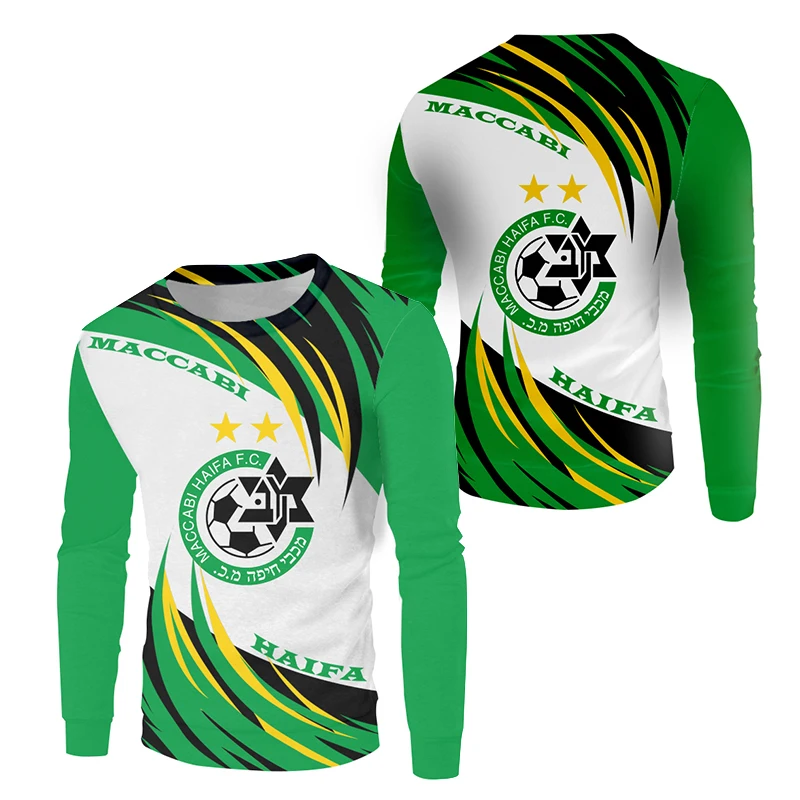 Maccabi Haifa Long Shirt Team Logo 3d Print Retro Longsleeve Shirt European Size Football Jersey Israel Tshirt By Maccabi Haifa
Maccabi Haifa Long Shirt Team Logo 3d Print Retro Longsleeve Shirt European Size Football Jersey Israel Tshirt By Maccabi Haifa