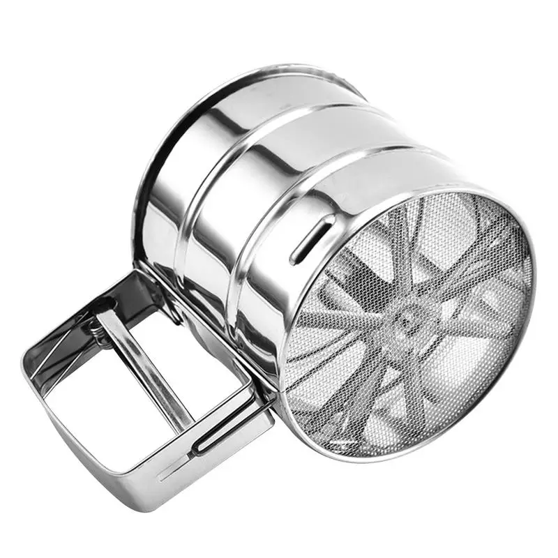 Handheld Stainless Steel Flour Sieve Cup Powder Sieve Mesh Knife Baking Kitchen Gadget Baking Tools Cake Utensils Flour Sifter
Handheld Stainless Steel Flour Sieve Cup Powder Sieve Mesh Knife Baking Kitchen Gadget Baking Tools Cake Utensils Flour Sifter