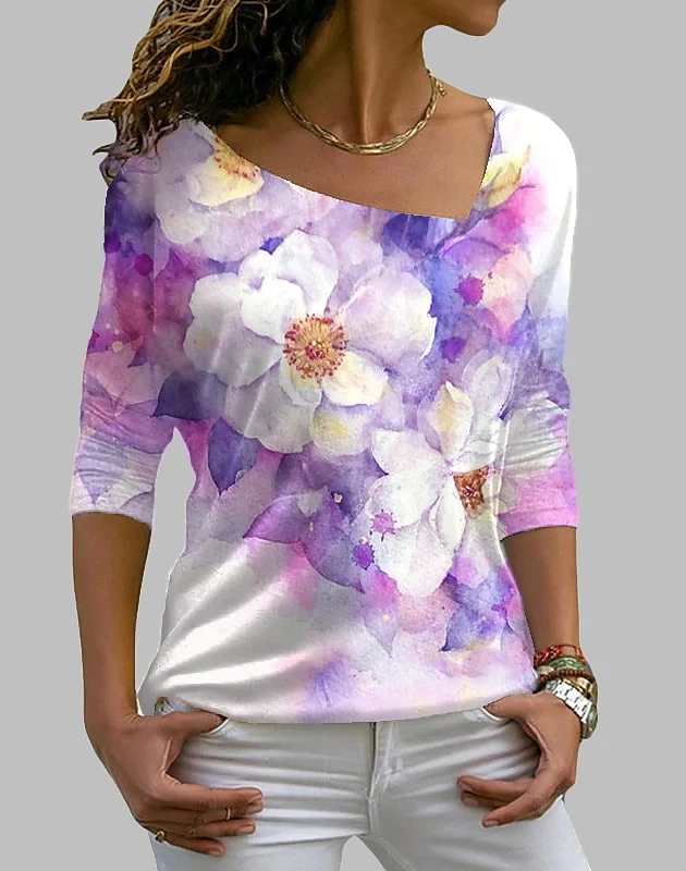 2022 New Women's Floral Print TeeAutumn Winter Fashion Loose Size Tops Holiday Weekend Tops Sexy V-neck T Shirt Tee Long Sleeve
2022 New Women's Floral Print TeeAutumn Winter Fashion Loose Size Tops Holiday Weekend Tops Sexy V-neck T Shirt Tee Long Sleeve