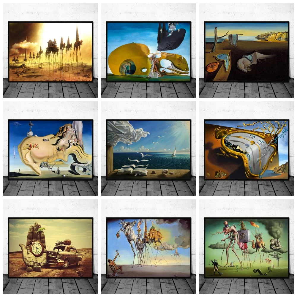 Abstract Canvas Paintings Famous Surrealism By Salvador Dali Posters and Prints Wall Art Canvas Pictures for Home Decoration
Abstract Canvas Paintings Famous Surrealism By Salvador Dali Posters and Prints Wall Art Canvas Pictures for Home Decoration