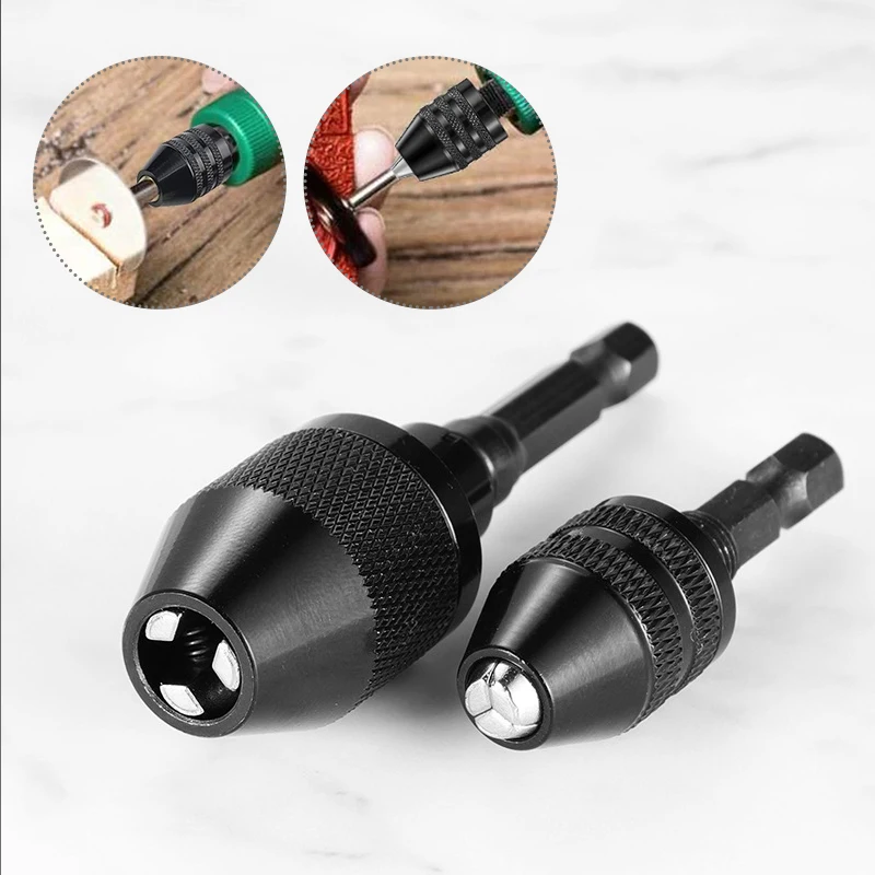 Mini Keyless Drill Chuck 0.3-8mm Self-Tighten Electric Drill Bits Collet Fixture Tools 1/4" Hex Shank Quick Change Converter
Mini Keyless Drill Chuck 0.3-8mm Self-Tighten Electric Drill Bits Collet Fixture Tools 1/4" Hex Shank Quick Change Converter