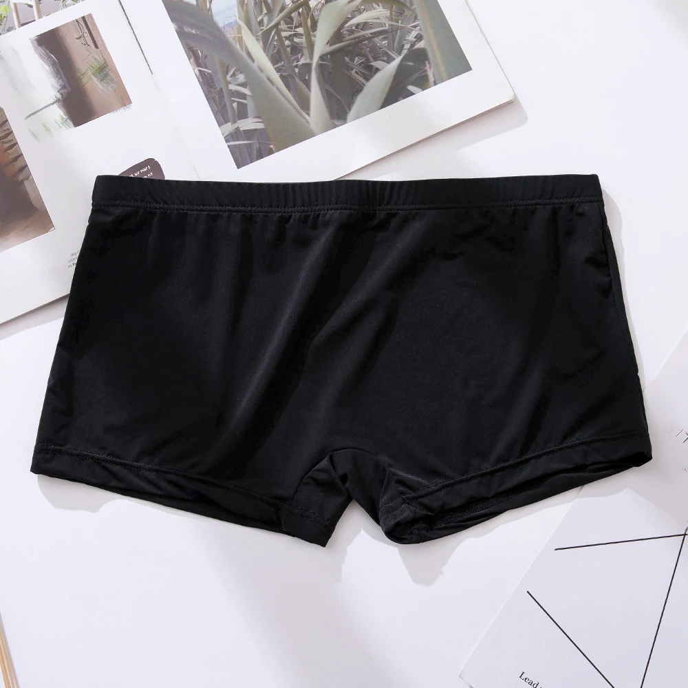 Men's Breathable Boxer Comfortable Ice Silk Boxer Soft Briefs Shorts Bulge Underpants Solid Color Skin-firendly Underwear
Men's Breathable Boxer Comfortable Ice Silk Boxer Soft Briefs Shorts Bulge Underpants Solid Color Skin-firendly Underwear