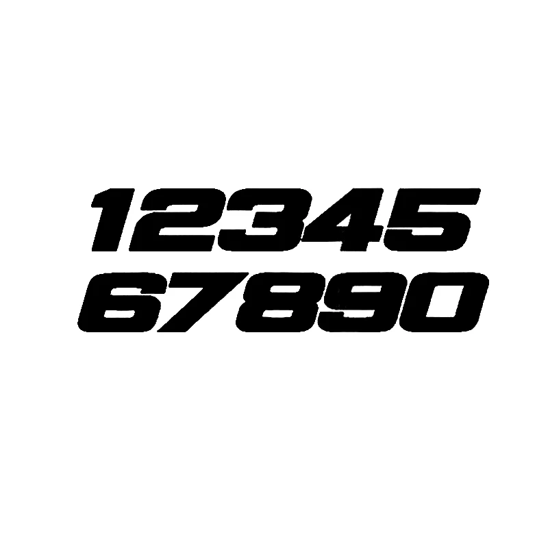 Personalized Number 1234567890 Car Sticker PVC Bumper Window Accessories Motorcycle Laptop Decoration High Quality Auto Decal
Personalized Number 1234567890 Car Sticker PVC Bumper Window Accessories Motorcycle Laptop Decoration High Quality Auto Decal