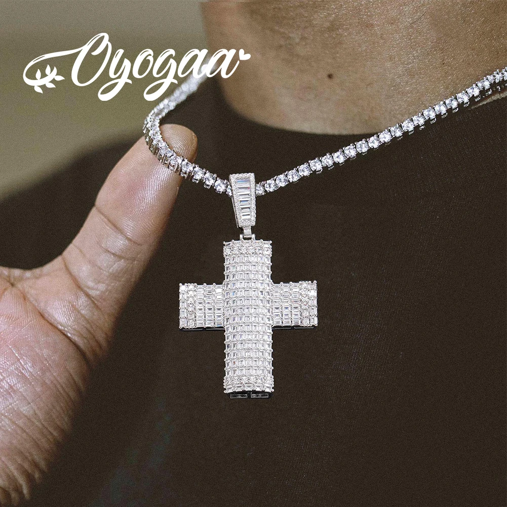 OYOGAA Iced Baguette Cross Pendant Necklace Hip Hop Shiny Cubic Zirconia Gold Plated Cross Pendant Christian Jesus Jewelry Gift
OYOGAA Iced Baguette Cross Pendant Necklace Hip Hop Shiny Cubic Zirconia Gold Plated Cross Pendant Christian Jesus Jewelry Gift