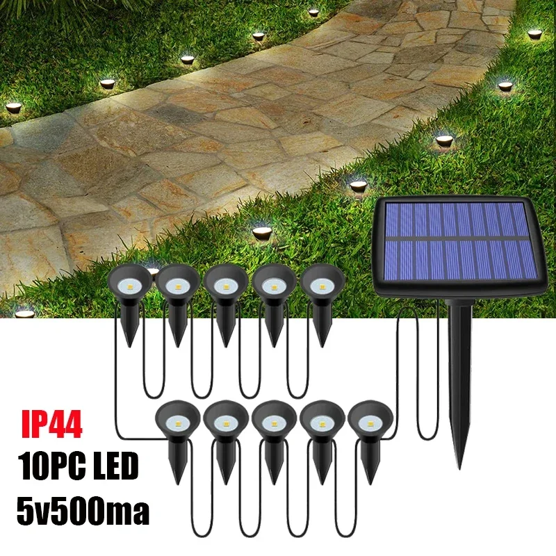 2 шт./10 шт., водонепроницаемые гирлянды на солнечной батарее 
2 шт./10 шт., водонепроницаемые гирлянды на солнечной батарее