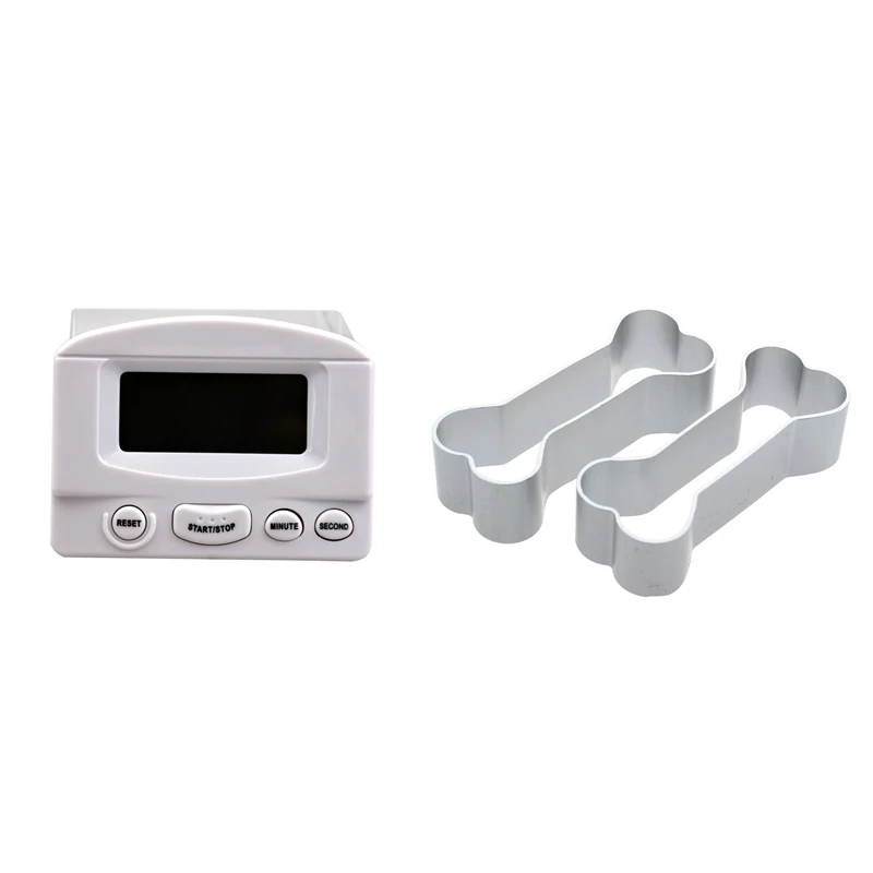 Mini LCD Home Kitchen Cooking Count Down Digital Timer With 2X Dog Bone Silver Stainless Steel Baking Cake Making
Mini LCD Home Kitchen Cooking Count Down Digital Timer With 2X Dog Bone Silver Stainless Steel Baking Cake Making