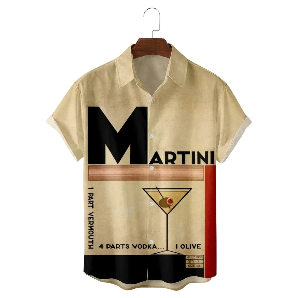 2022 Martini Vintage Graphic Print Shirt, Summer Casual Retro Art Beach Style, Summer Shirts for Men and Women
2022 Martini Vintage Graphic Print Shirt, Summer Casual Retro Art Beach Style, Summer Shirts for Men and Women