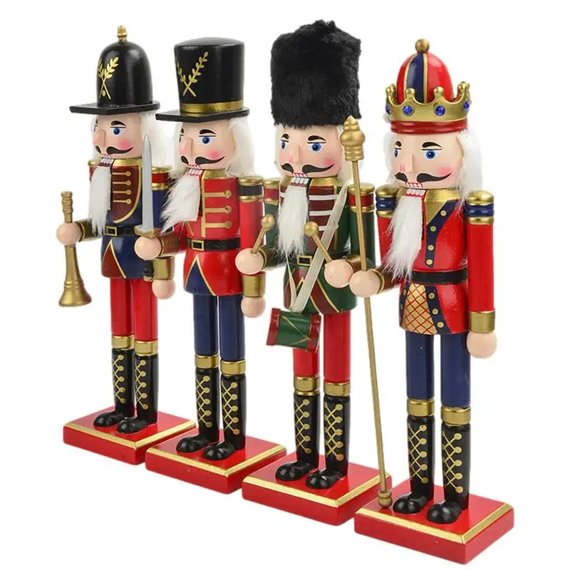 1pc Wooden Nutcracker Figurine Christmas Ornaments Decoration Dolls Colorful Hand Painted Vintage Design Desk Decor
1pc Wooden Nutcracker Figurine Christmas Ornaments Decoration Dolls Colorful Hand Painted Vintage Design Desk Decor
