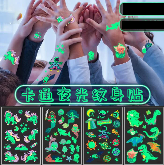 tattoos for children girls Luminous Night Tattoo Stickers For Children Unicorn Stars Temporary Waterproof Tatto Body Art Kid
tattoos for children girls Luminous Night Tattoo Stickers For Children Unicorn Stars Temporary Waterproof Tatto Body Art Kid