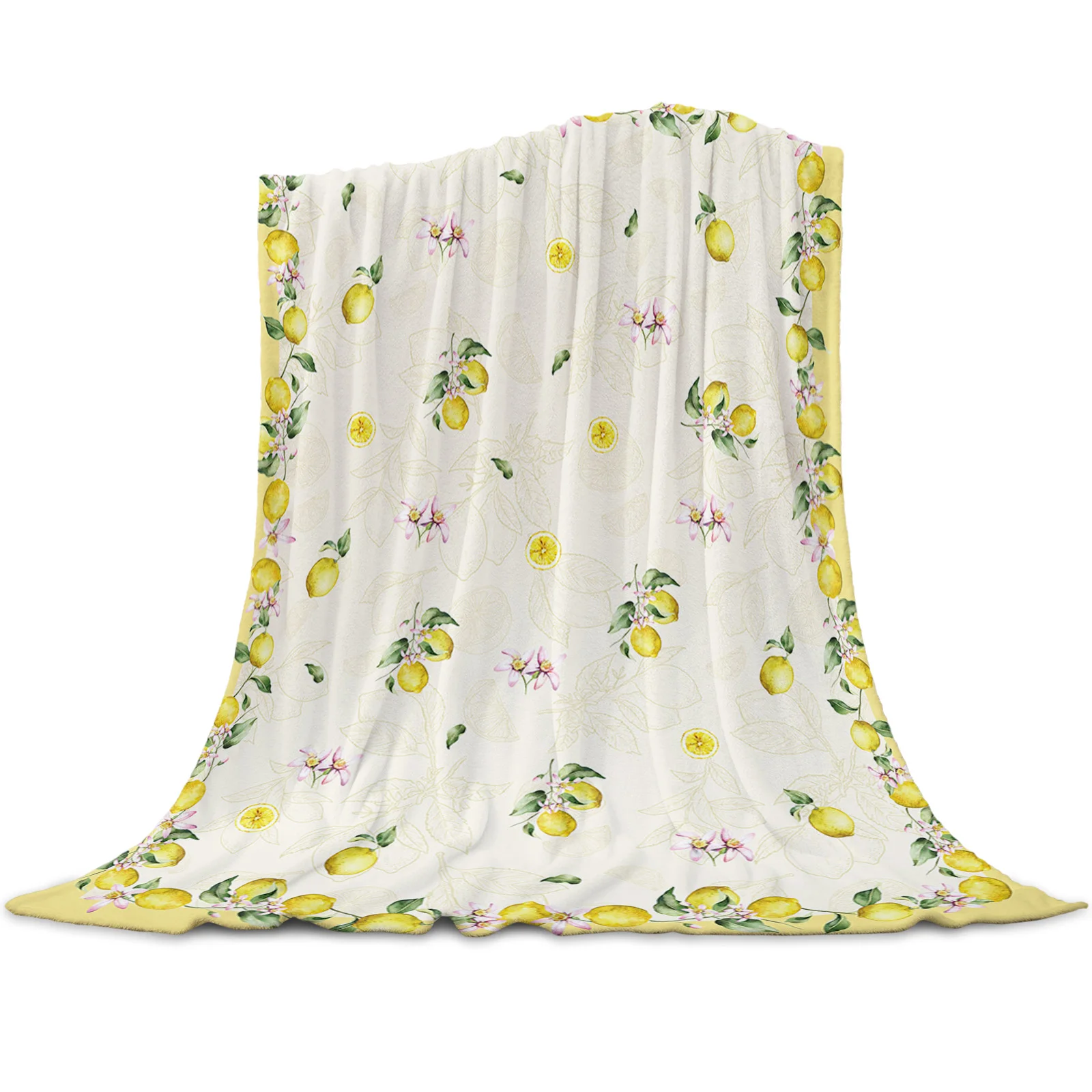 Одеяло Фланелевое в квадратную клетку, с фруктами 
Одеяло Фланелевое в квадратную клетку, с фруктами