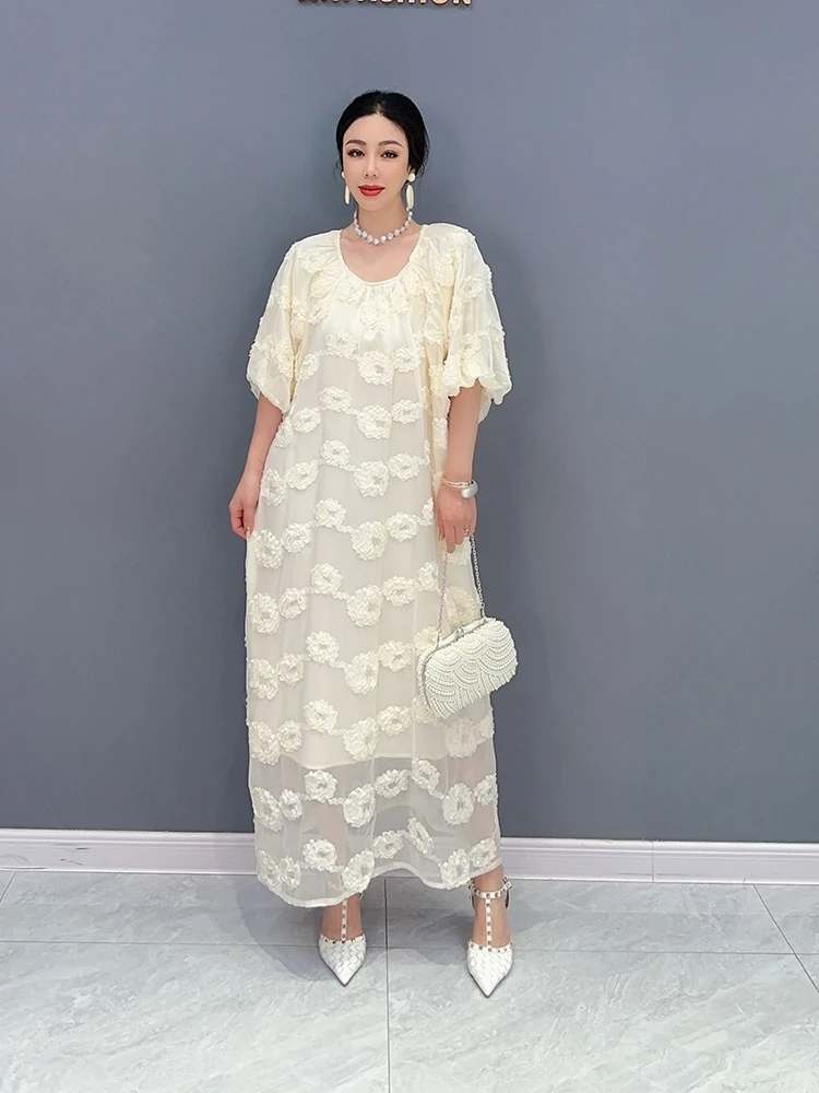 SuperAen Summer 2023 New Korean Joker Solid Color Flower Dress Fashion Casual Oversize Maxi Dress
SuperAen Summer 2023 New Korean Joker Solid Color Flower Dress Fashion Casual Oversize Maxi Dress