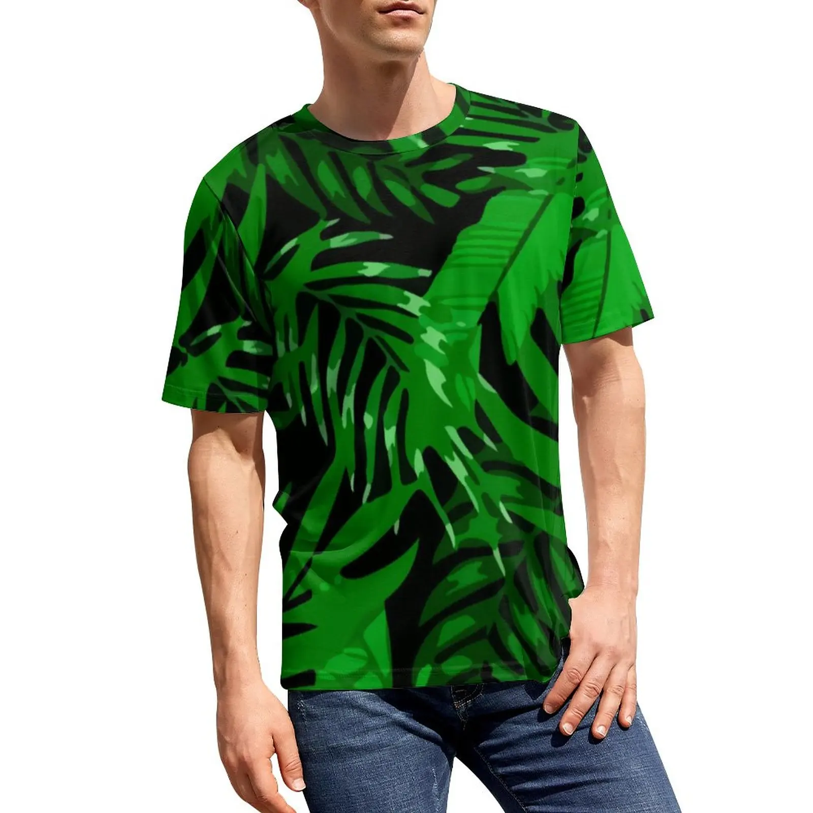 Summer Tropical T-Shirt Green Leaves Print Retro T-Shirts Short Sleeve Print Tshirt Hot Summer Aesthetic Oversize Clothes
Summer Tropical T-Shirt Green Leaves Print Retro T-Shirts Short Sleeve Print Tshirt Hot Summer Aesthetic Oversize Clothes