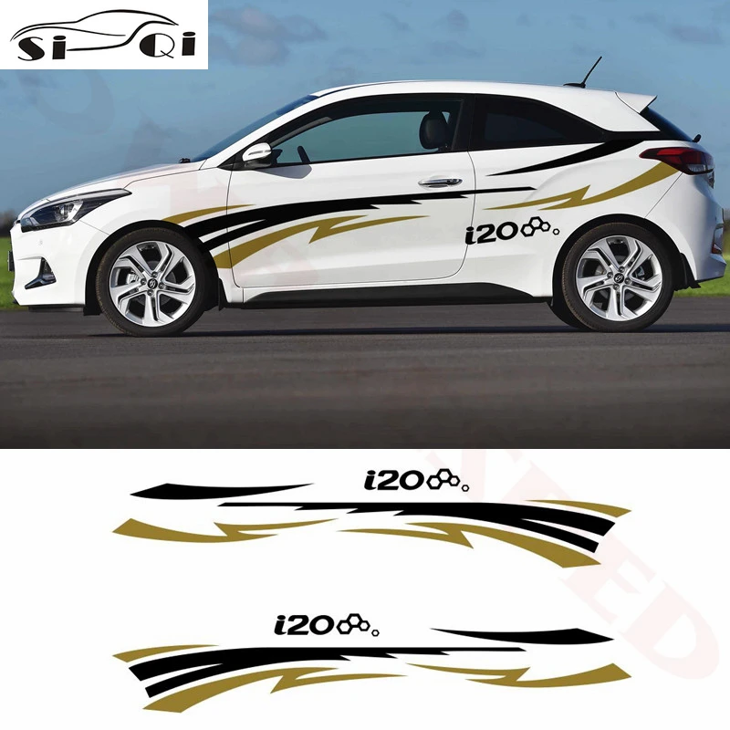 Sport Stripes Graphics Decor Decals Auto Both Side Door Decor Stickers Vinyl Body Decal Sticker For Hyundai i20 Car Styling
Sport Stripes Graphics Decor Decals Auto Both Side Door Decor Stickers Vinyl Body Decal Sticker For Hyundai i20 Car Styling