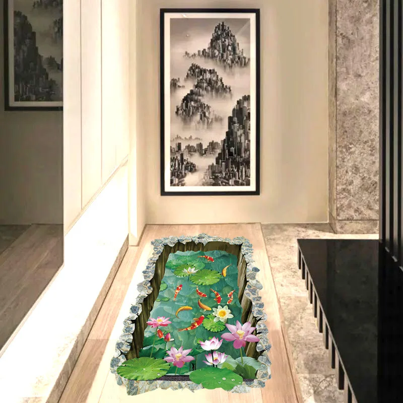 3D Fish Pond Floor Stickers for Kids Rooms Bedroom Ground Non Slip Home Floor Decoration Mural Poster Wal Sticker Art Decals
3D Fish Pond Floor Stickers for Kids Rooms Bedroom Ground Non Slip Home Floor Decoration Mural Poster Wal Sticker Art Decals
