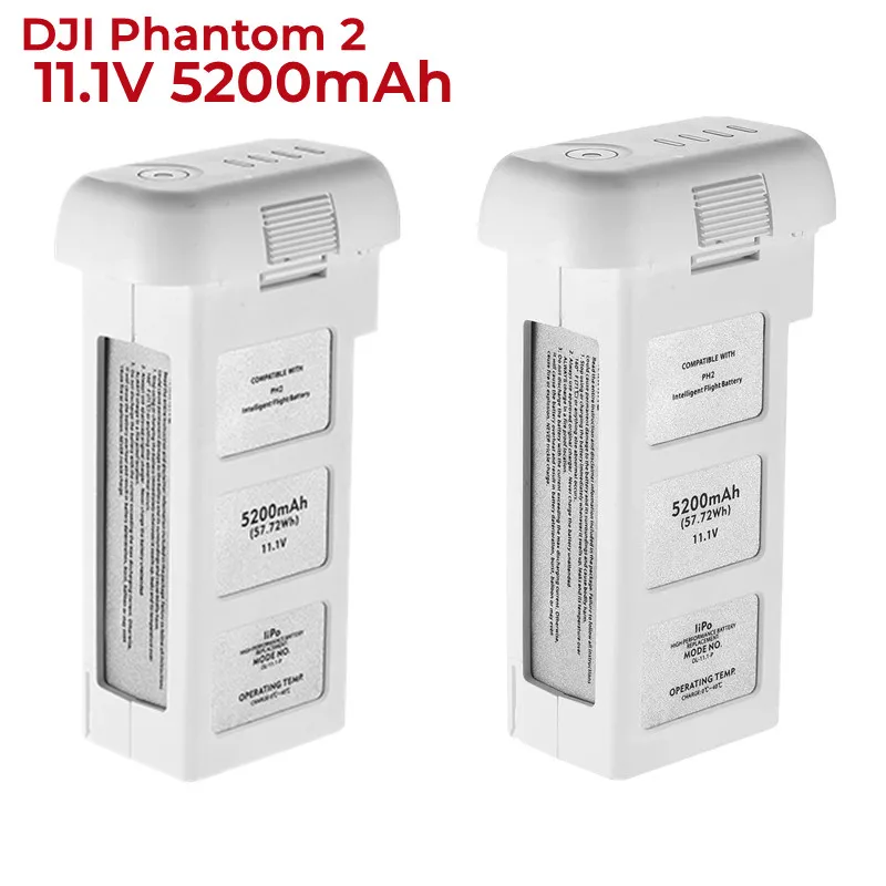 

1-3 DJI Phantom 2 11.1V 5200mAh 10C LiPo Intelligent Flight Battery Replacement Compatible with DJI Phantom 2,Phantom 2 Vision