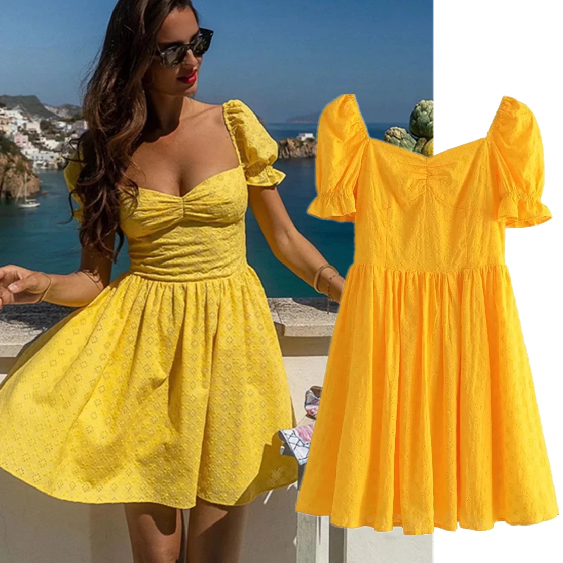 Withereed French Style Fashion Blogger Vintage Floral Embroideried Square Collar Elegant Sexy Party Dress Summer Casual Dress
Withereed French Style Fashion Blogger Vintage Floral Embroideried Square Collar Elegant Sexy Party Dress Summer Casual Dress