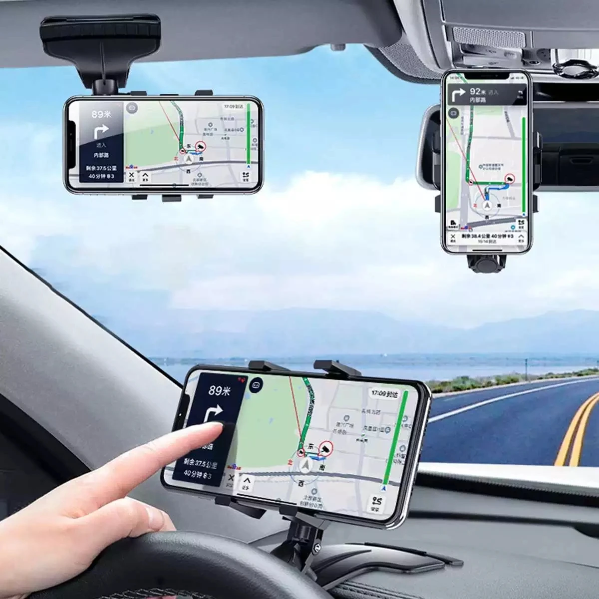 Car Multifunctional Mobile Phone Bracket 360 Degree Sun Visor Mirror Dashboard Mount GPS Stand Phone Holder With Parking Card
Car Multifunctional Mobile Phone Bracket 360 Degree Sun Visor Mirror Dashboard Mount GPS Stand Phone Holder With Parking Card