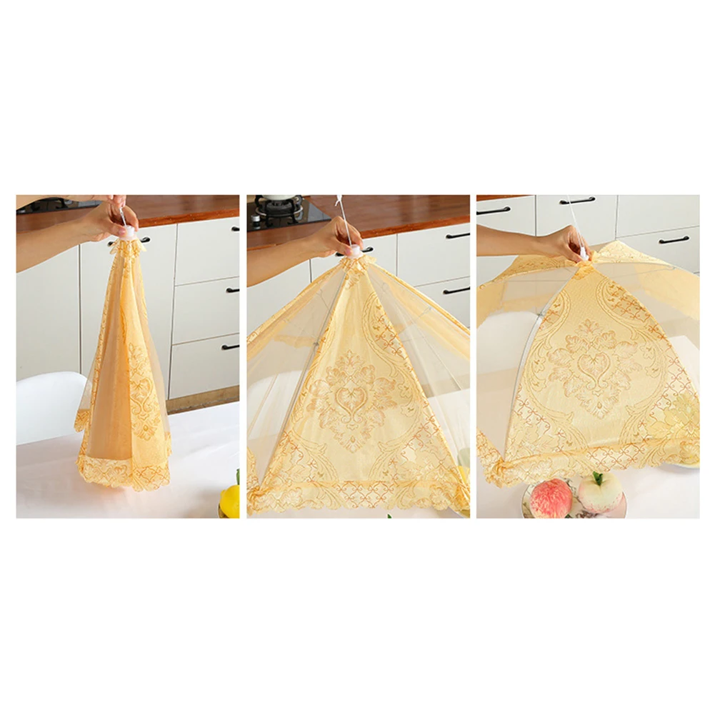 Portable Umbrella Style Food Cover Anti Mosquito Meal Cover Lace Table Cover Food Cover Kitchen Gadgets Cooking Tools 50x70cm
Portable Umbrella Style Food Cover Anti Mosquito Meal Cover Lace Table Cover Food Cover Kitchen Gadgets Cooking Tools 50x70cm