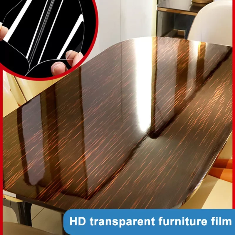 Adhesive Table Protective Film Glossy Clear Protection Anti-scratch Heat Resistant Furniture Stickers Protective Film For Home
Adhesive Table Protective Film Glossy Clear Protection Anti-scratch Heat Resistant Furniture Stickers Protective Film For Home