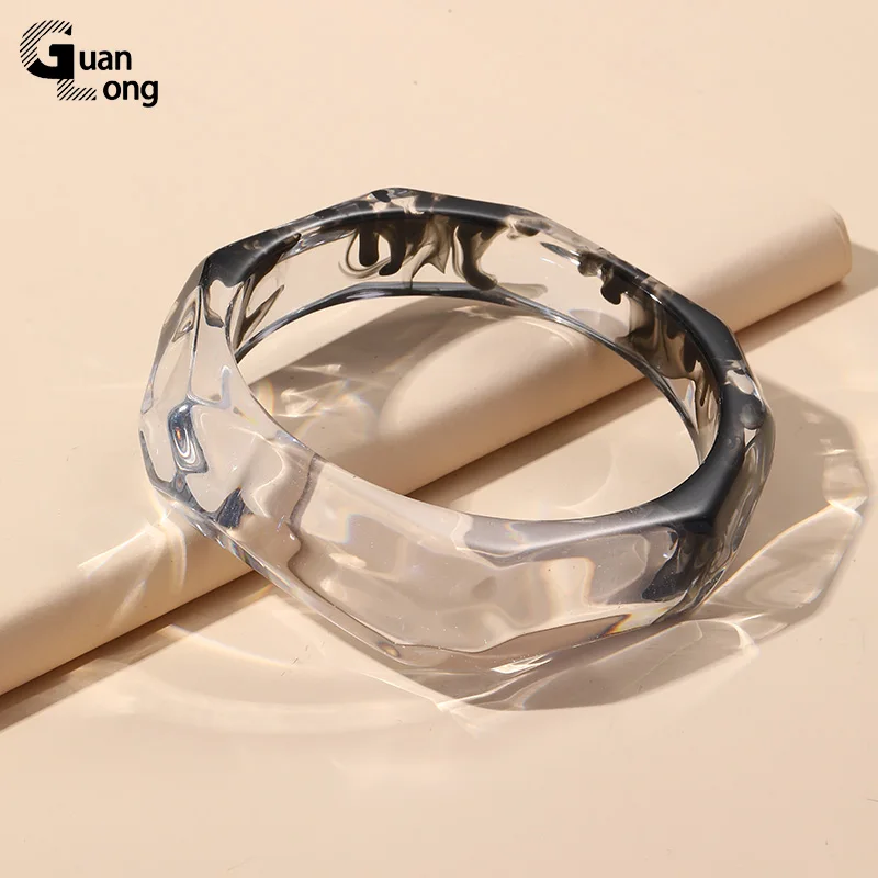 GuanLong Colorful Wide Cuff Bangles for Women Trendy Acrylic Punk Bangle Bracelet Gothic Charms Irregular Fashion Jewelry Gifts
GuanLong Colorful Wide Cuff Bangles for Women Trendy Acrylic Punk Bangle Bracelet Gothic Charms Irregular Fashion Jewelry Gifts