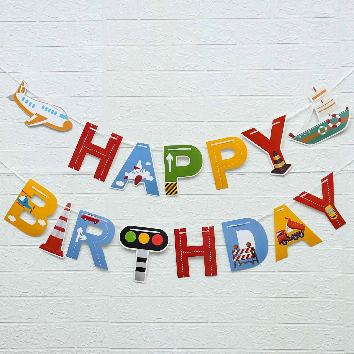 1 Set of Plane Car Transport Birthday Banner Cake Card Creative Car Plane Birthday Cake Decoration Party Banner Decoration
1 Set of Plane Car Transport Birthday Banner Cake Card Creative Car Plane Birthday Cake Decoration Party Banner Decoration