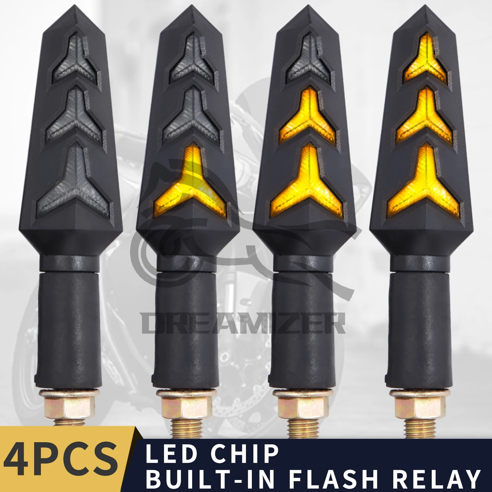 Motorcycle LED Turn Signals Brake Running Tail Light Lamp Flowing Water Blinker Light Iidicators For Harley Bobber Cafe Racer
Motorcycle LED Turn Signals Brake Running Tail Light Lamp Flowing Water Blinker Light Iidicators For Harley Bobber Cafe Racer