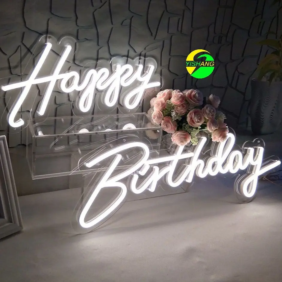 Happy Birthday Neon Sign Lights Custom Party Art Decor Supplies Present Gender Reveal For Baby Show Personalized Gifts
Happy Birthday Neon Sign Lights Custom Party Art Decor Supplies Present Gender Reveal For Baby Show Personalized Gifts