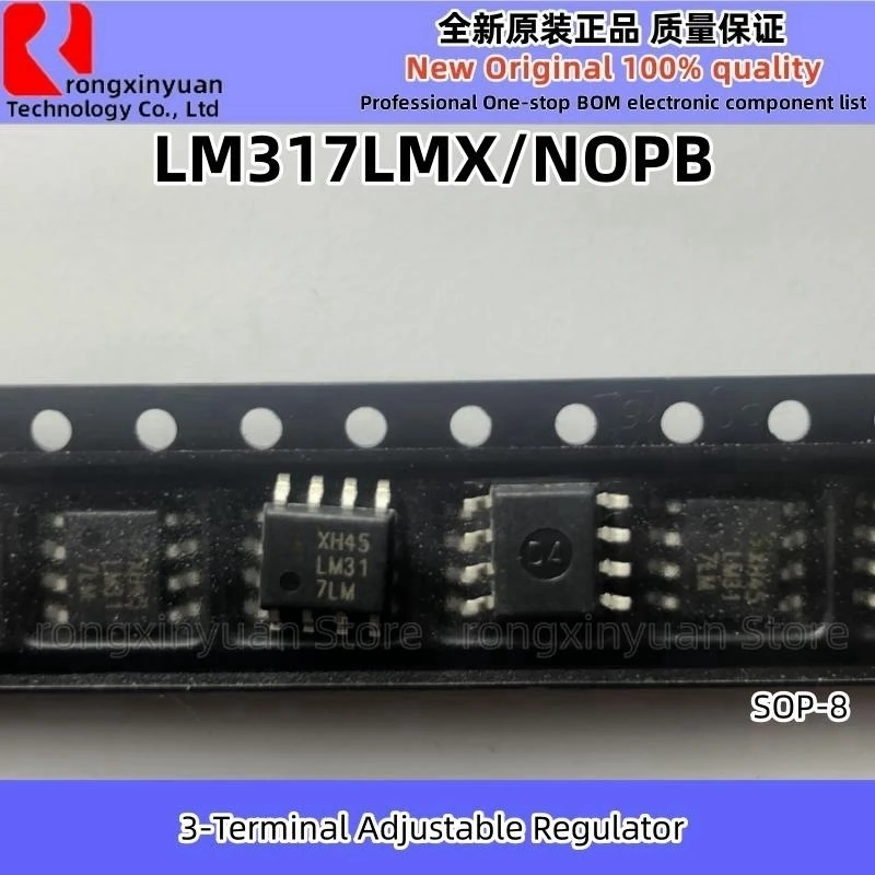 Регулируемый 3-контактный регулятор LM317LMX/NOPB SOP-8 LM317LMX LM317LM LM317, оригинальный новый 100% качество, 10 шт.
Регулируемый 3-контактный регулятор LM317LMX/NOPB SOP-8 LM317LMX LM317LM LM317, оригинальный новый 100% качество, 10 шт.