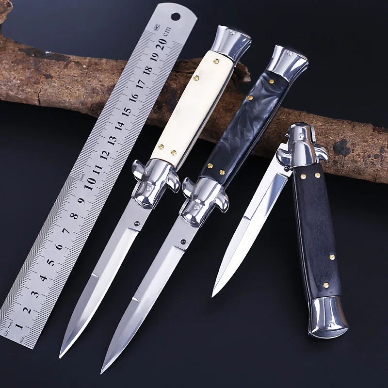 Italian Mafia Portable Folding Knife Outdoor Anti Height Hardness Knife Field Survival Folding Knife Camping Knife Fashion
Italian Mafia Portable Folding Knife Outdoor Anti Height Hardness Knife Field Survival Folding Knife Camping Knife Fashion