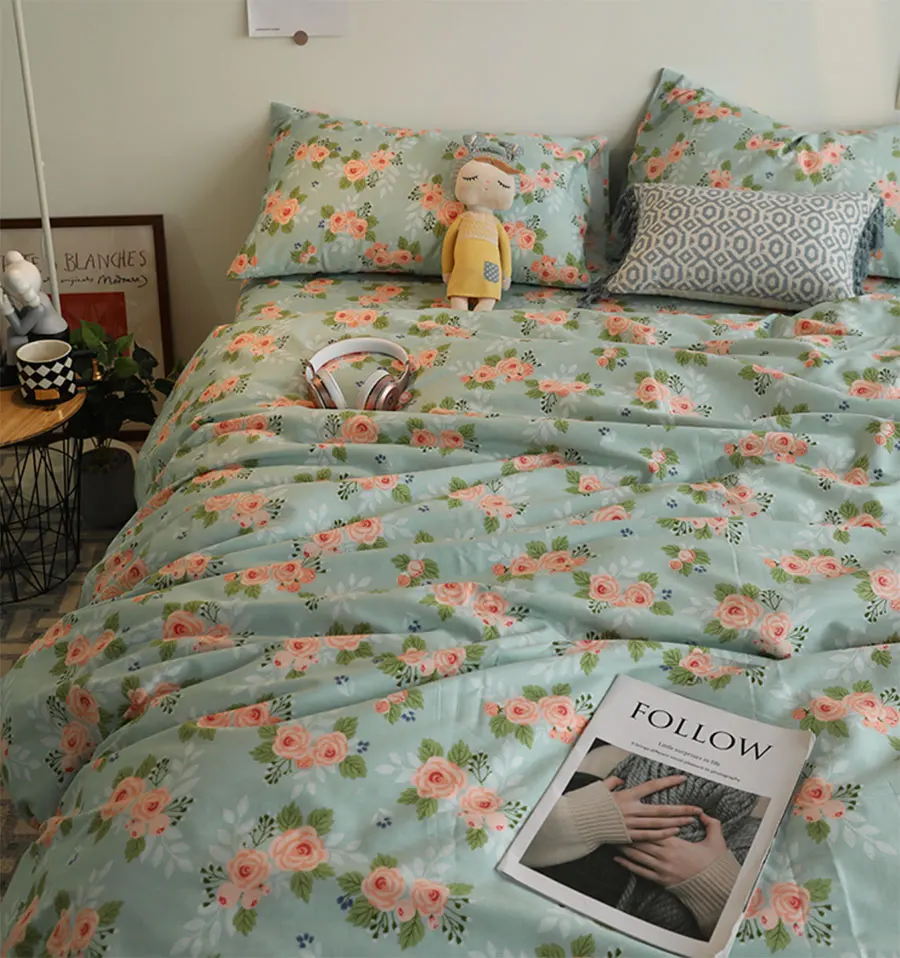 Cute sweet pastoral flower rose red green bedding set,cotton twin full queen home textile flat sheet pillow case duvet cover
Cute sweet pastoral flower rose red green bedding set,cotton twin full queen home textile flat sheet pillow case duvet cover