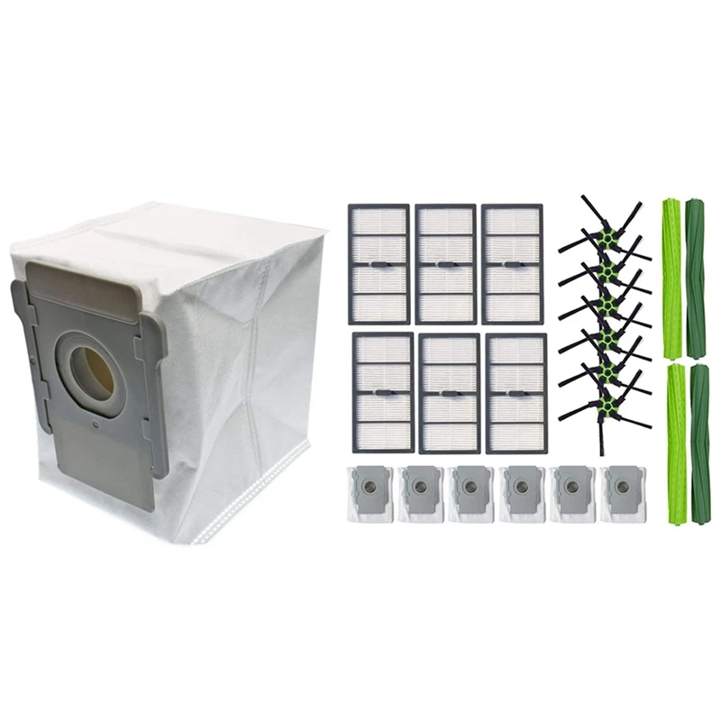 10 Pcs Vacuum Bags For Irobot Roomba & 1 Set Robot Vacuum Cleaner Multi-Surface Rubber Brushes
10 Pcs Vacuum Bags For Irobot Roomba & 1 Set Robot Vacuum Cleaner Multi-Surface Rubber Brushes