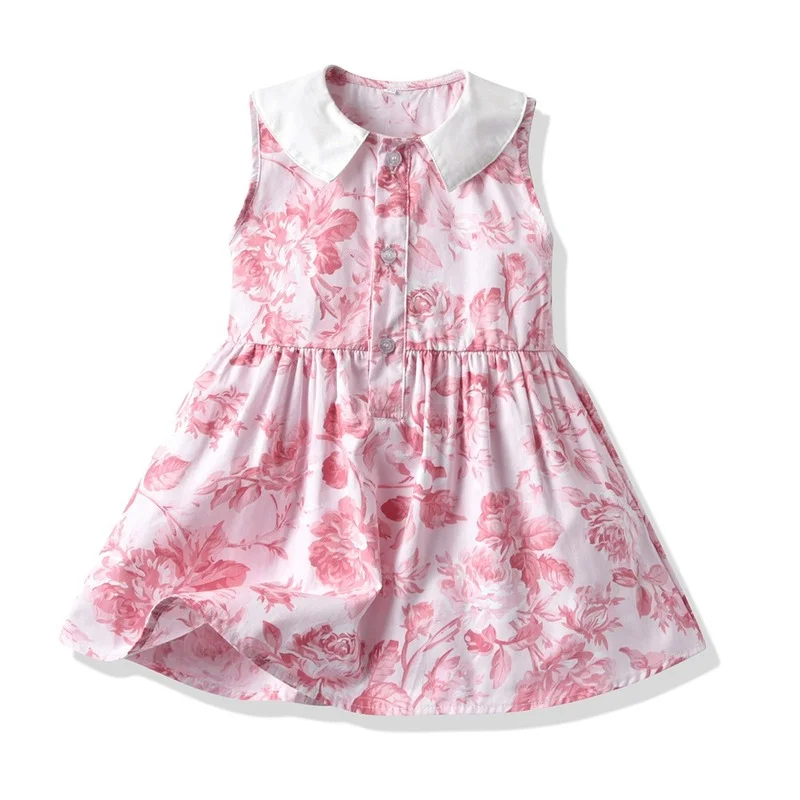 Fashion Flower Dress Girls Dress Summer Cotton Sleeveless Princess Dress Children's Clothing Casual Knee-length Kids Sweet Skirt
Fashion Flower Dress Girls Dress Summer Cotton Sleeveless Princess Dress Children's Clothing Casual Knee-length Kids Sweet Skirt