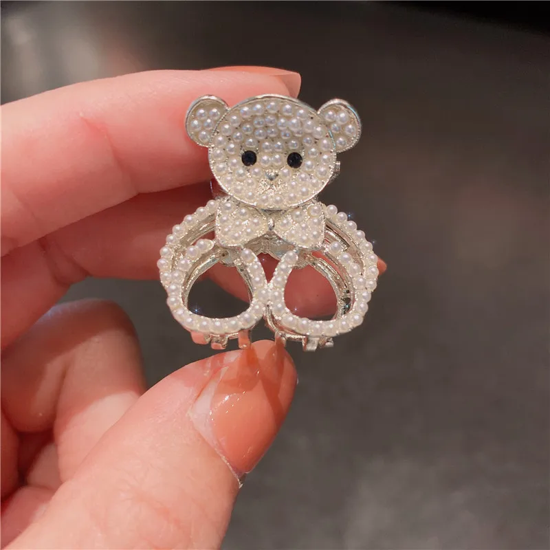 Shining Alloy Pearl Bear Grab Clip Elegant Women's Hair Clips New Fashion Jewelry Decoration Bangs Clip
Shining Alloy Pearl Bear Grab Clip Elegant Women's Hair Clips New Fashion Jewelry Decoration Bangs Clip