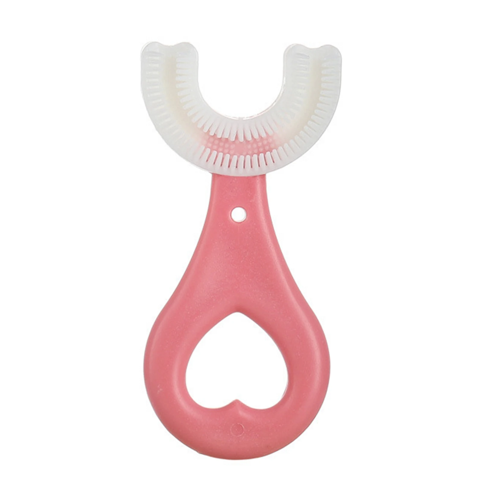 

U-образная зубная щетка, мягкая силиконовая щетка с головкой, 360 °, чистка зубов полости рта для малышей, детей