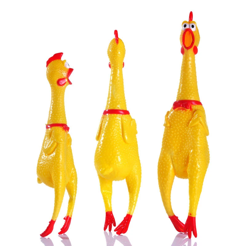 Screaming Chicken Pet Dog Toys Funny Interactive Squeeze Sound Toy Pets Product Shrilling Decompression Tool Squeak Vent Chicken
Screaming Chicken Pet Dog Toys Funny Interactive Squeeze Sound Toy Pets Product Shrilling Decompression Tool Squeak Vent Chicken