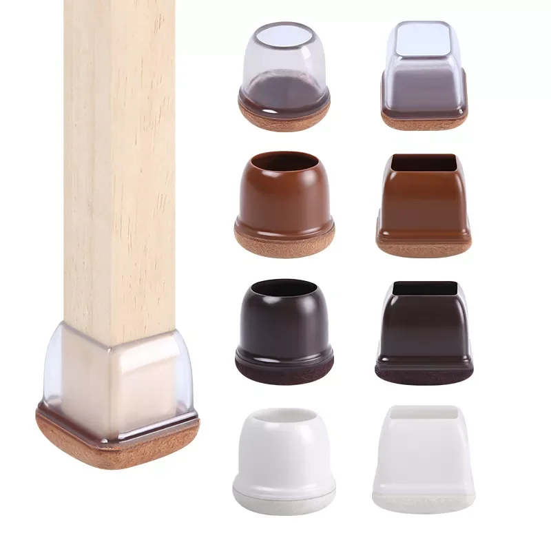 Transparent Table Chair Leg Protectors Caps Round Square for Furniture Foot Legs Cover Floor Protector with Wrapped Felt Bottom
Transparent Table Chair Leg Protectors Caps Round Square for Furniture Foot Legs Cover Floor Protector with Wrapped Felt Bottom