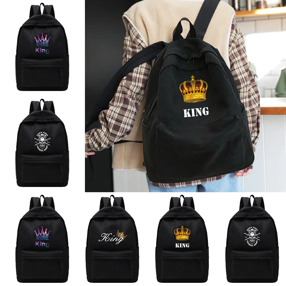 Unisex Shoulder Backpack Large Capacity Casual Hiking Travel Laptop Backpack Outdoor Sport School Bag King Queen Series Rucksack
Unisex Shoulder Backpack Large Capacity Casual Hiking Travel Laptop Backpack Outdoor Sport School Bag King Queen Series Rucksack