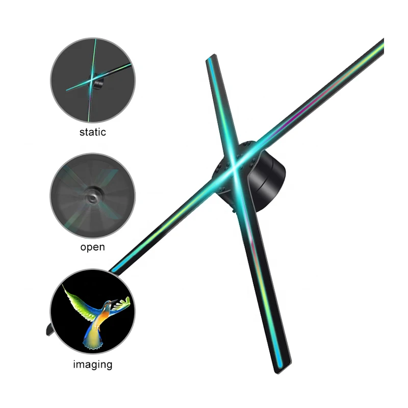 Wifi App Control 3D holographic led fan 5D air holographic advertising machine optional 65cm 85cm hologram advertising player
Wifi App Control 3D holographic led fan 5D air holographic advertising machine optional 65cm 85cm hologram advertising player