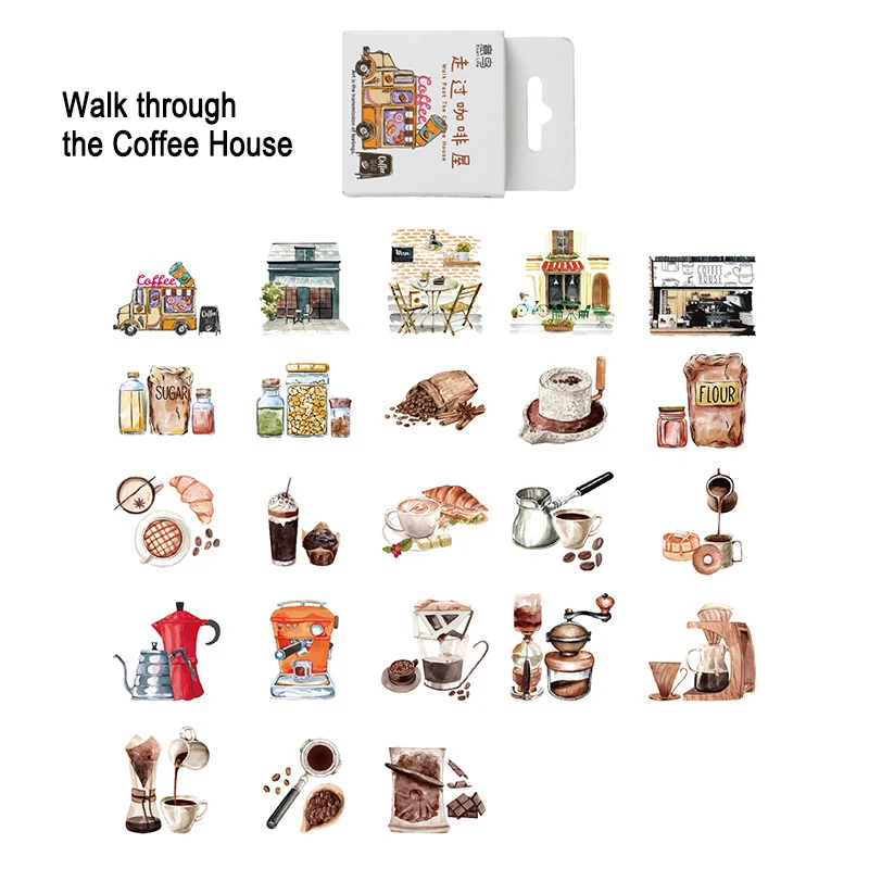 Мини-наклейка в коробке, 46 шт., наклейка «ходьба по кофейному домику», винтажная наклейка для ручного журнала, дневника, украшения «сделай сам», герметичная наклейка
Мини-наклейка в коробке, 46 шт., наклейка «ходьба по кофейному домику», винтажная наклейка для ручного журнала, дневника, украшения «сделай сам», герметичная наклейка