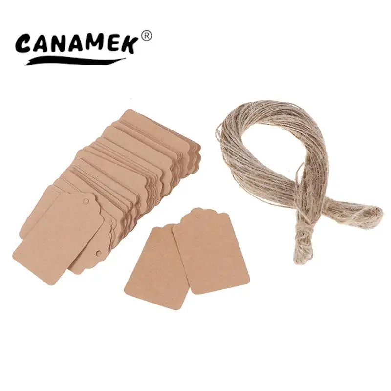 Blank Gift Label Kraft Paper Tag Label With String 20m Kraft Paper String Price Tags Cards Wedding Party Supplies 100Pcs/Lot
Blank Gift Label Kraft Paper Tag Label With String 20m Kraft Paper String Price Tags Cards Wedding Party Supplies 100Pcs/Lot