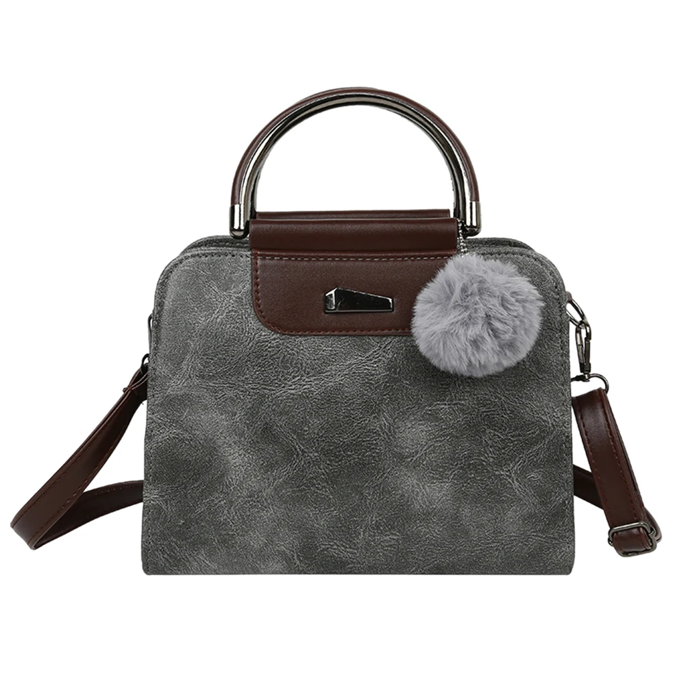 Durable Fashion Top-handle Bags Pompom Pendant Casual PU Leather Women Shoulder Handbags Elegant Pure Color Clutch Bag
Durable Fashion Top-handle Bags Pompom Pendant Casual PU Leather Women Shoulder Handbags Elegant Pure Color Clutch Bag