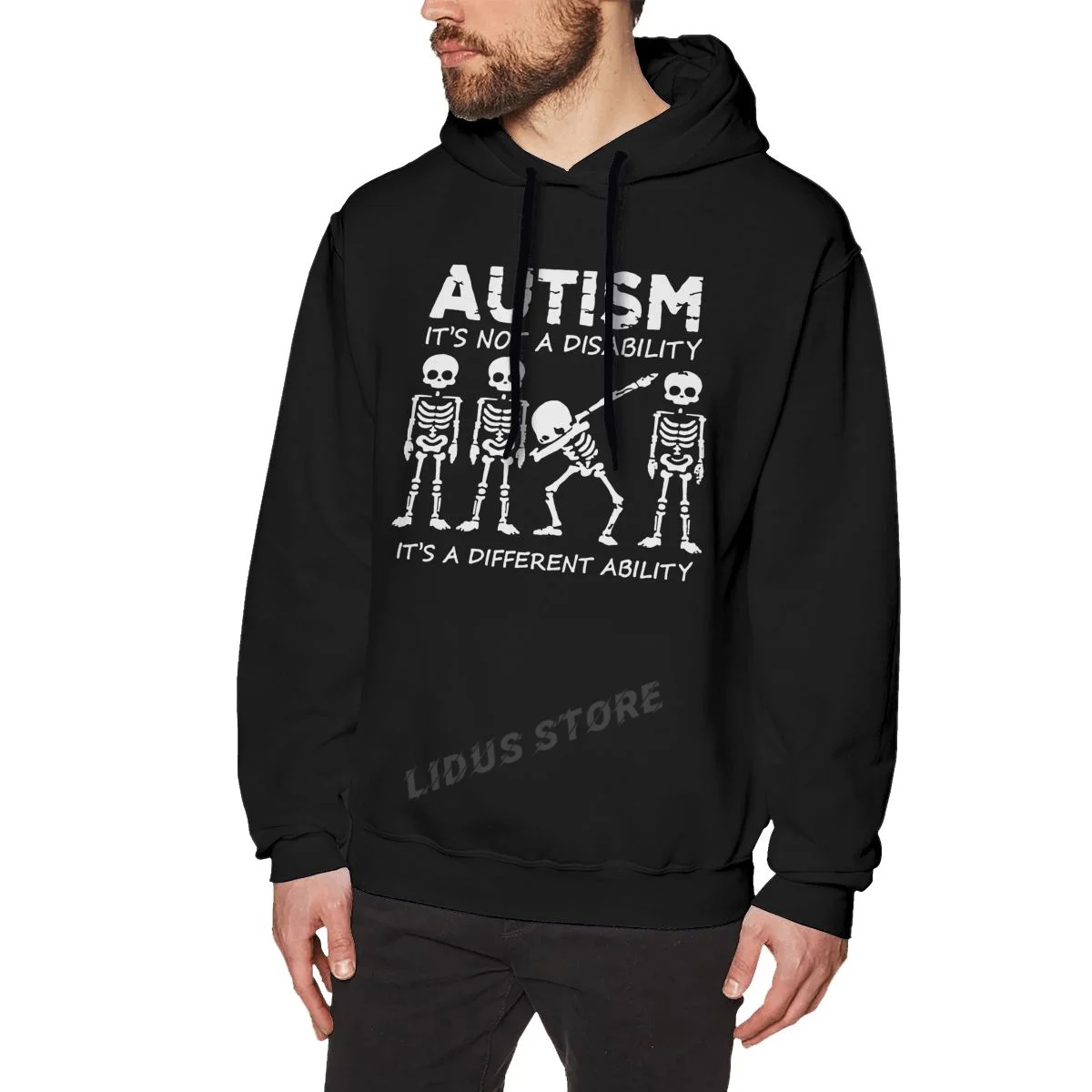 2022 New Arrival Skeleton Autism It's Not A Disability It's A Different Ability Hoodie Harajuku Creativity Streetwear Hoodies
2022 New Arrival Skeleton Autism It's Not A Disability It's A Different Ability Hoodie Harajuku Creativity Streetwear Hoodies