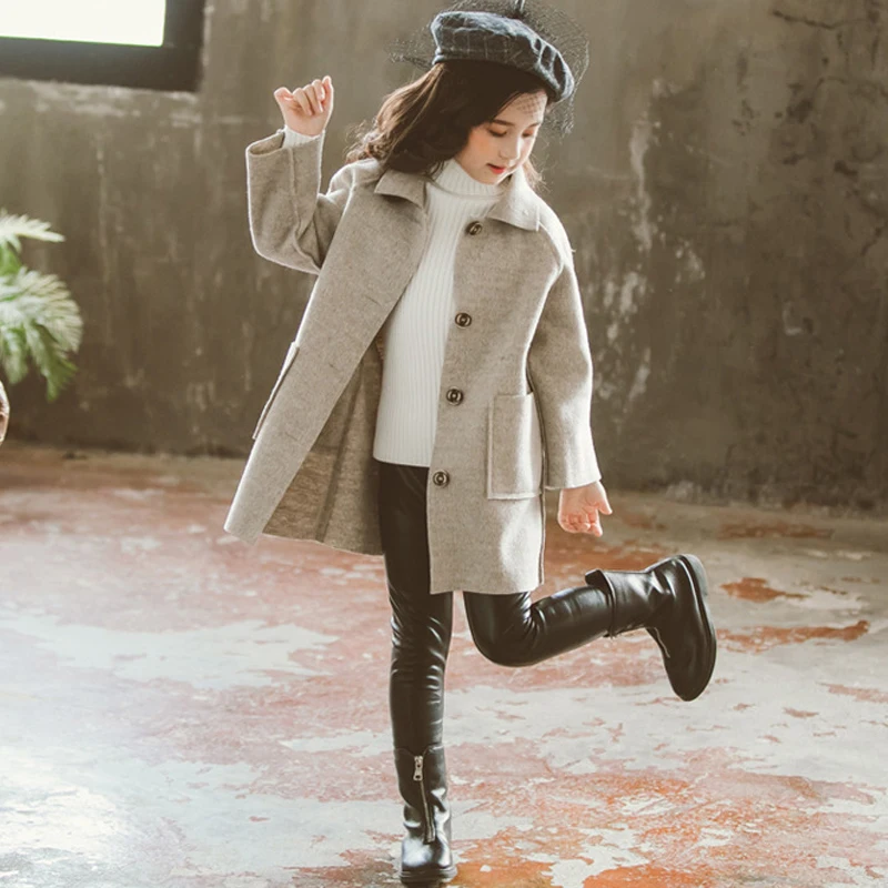Kids Winter Wool Blend Coats Vintage Fashion Teen Girls Beige Long Jackets Warm Outerwear Thick Jacket Child 7 8 10 12 Years Old
Kids Winter Wool Blend Coats Vintage Fashion Teen Girls Beige Long Jackets Warm Outerwear Thick Jacket Child 7 8 10 12 Years Old
