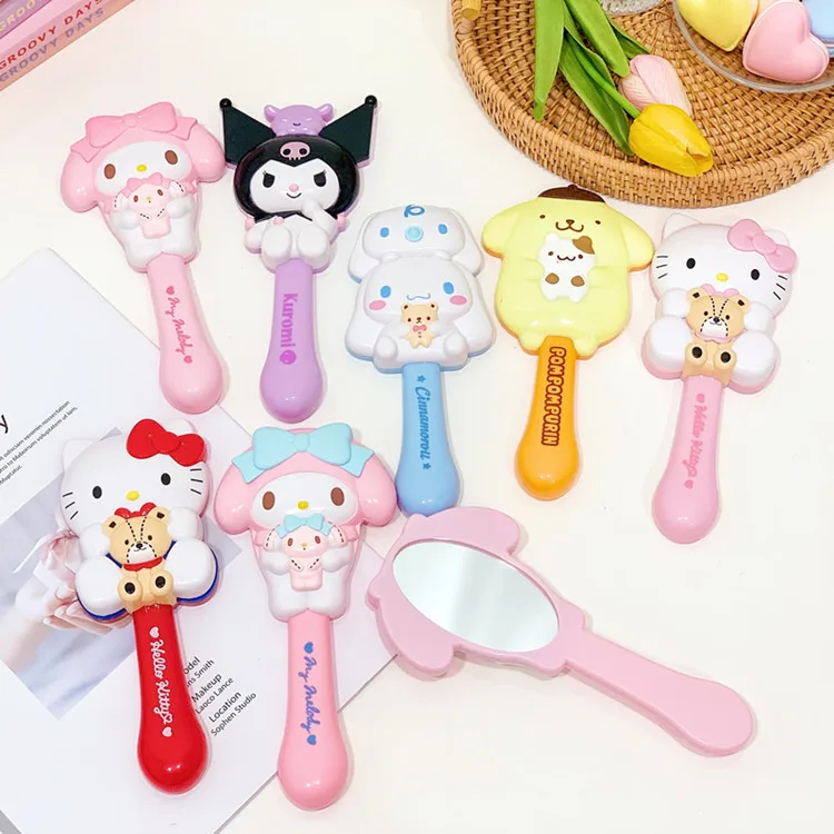 Kitty Hand-held Makeup Mirror Sanrio Anime Cinnamoroll mymelody Kuromi Kawaii Massage Airbag Comb Cartoon Girl Portable Gift
Kitty Hand-held Makeup Mirror Sanrio Anime Cinnamoroll mymelody Kuromi Kawaii Massage Airbag Comb Cartoon Girl Portable Gift