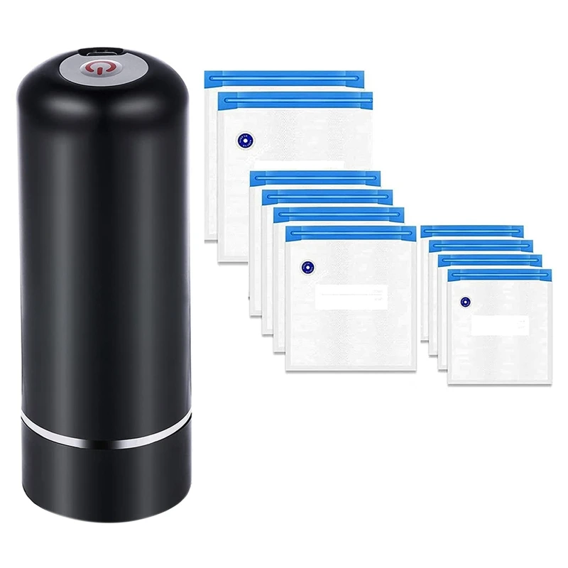 Handheld Food Vacuum Sealer,Automatic Portable Food Sealer for Food Savers,Reusable Sous Vide Bags & Sealing Clips
Handheld Food Vacuum Sealer,Automatic Portable Food Sealer for Food Savers,Reusable Sous Vide Bags & Sealing Clips