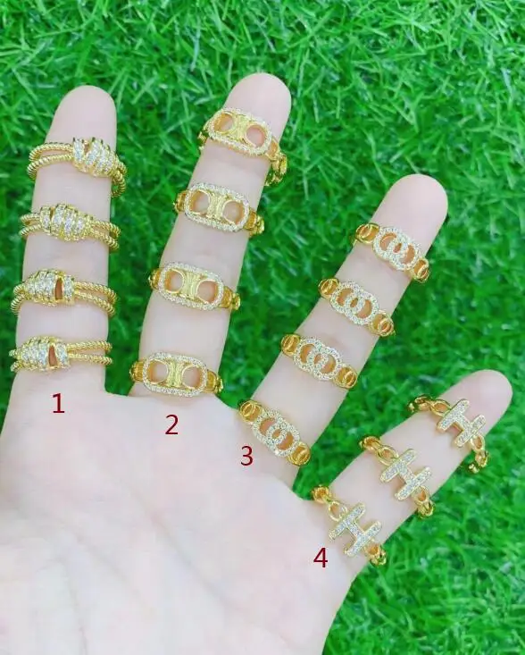 2pcs Gold color women rings CZ crystal chunky rings summer Dripping oil enamel opening ring Jewelry wholesale dfg4s
2pcs Gold color women rings CZ crystal chunky rings summer Dripping oil enamel opening ring Jewelry wholesale dfg4s